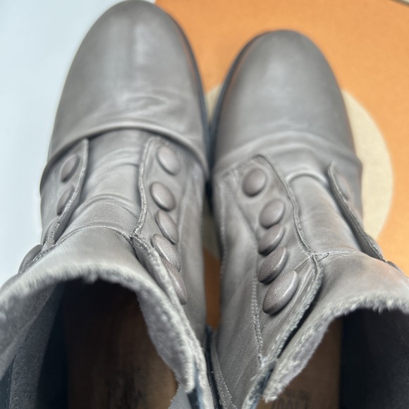 Miz Mooz Louise Women's Leather Ankle Boots SZ: 9 M, Graphite Gray-Box Included - Picture 13 of 16